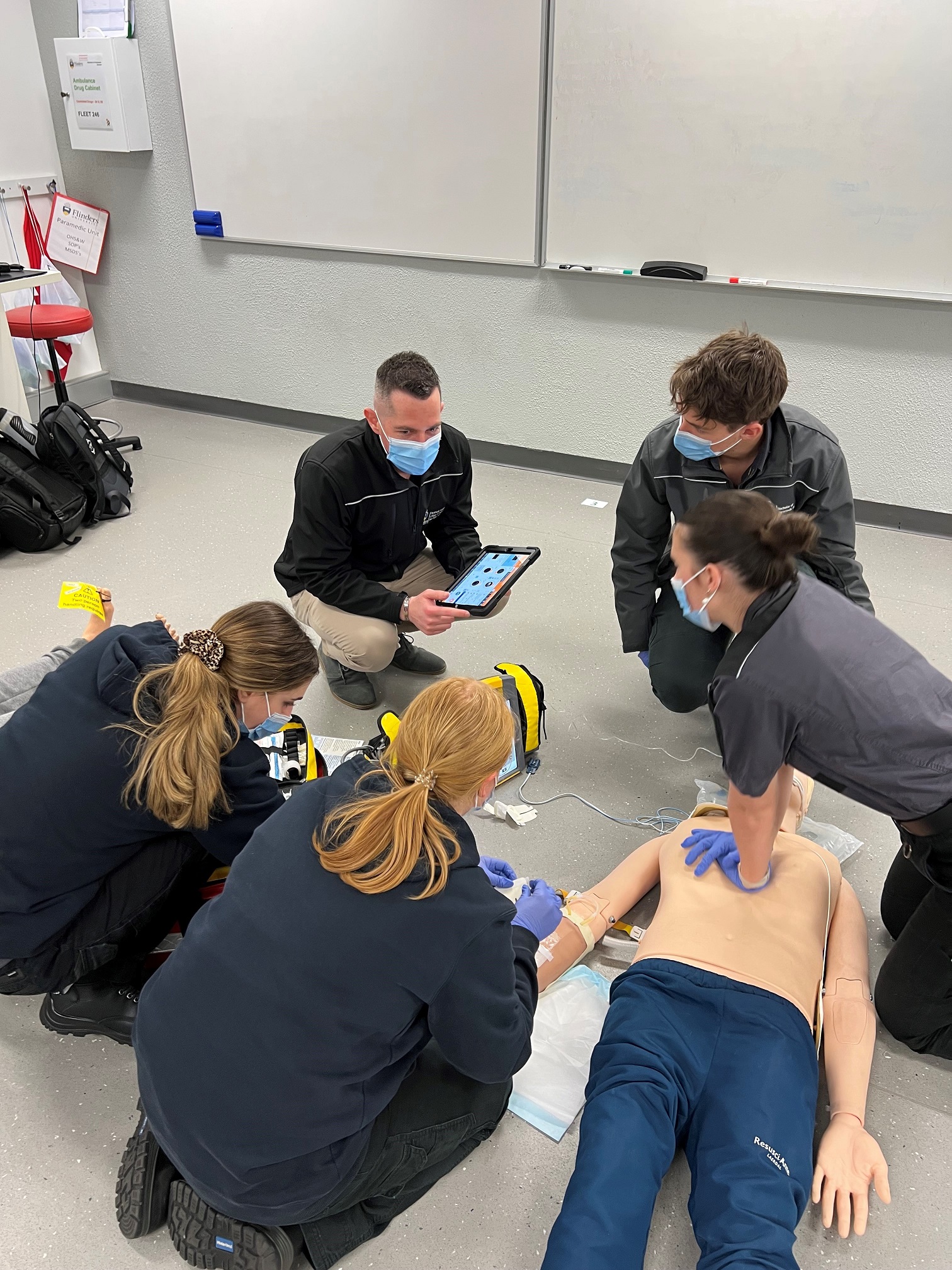 Paramedicine students in class