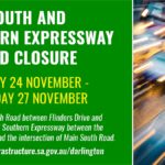 Main South Road and Southern Expressway weekend closure