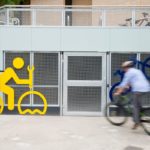 Works to bike storage on Registry Road