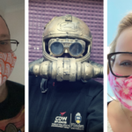 Fancy face masks across Flinders