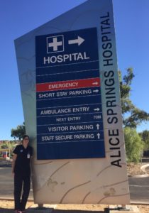 Melissa Godden at the Alice Springs Hospital