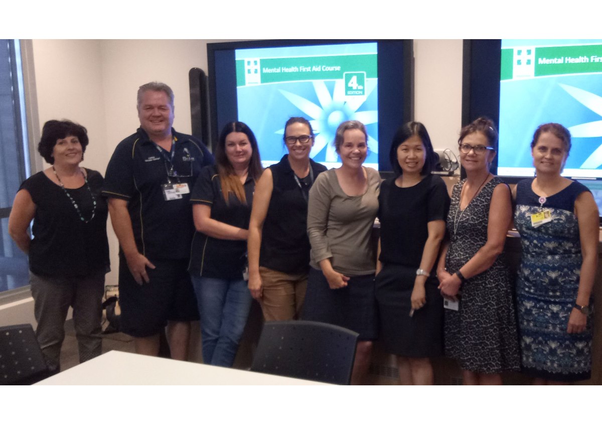 Flinders NT staff attending Mental Health First Aid training