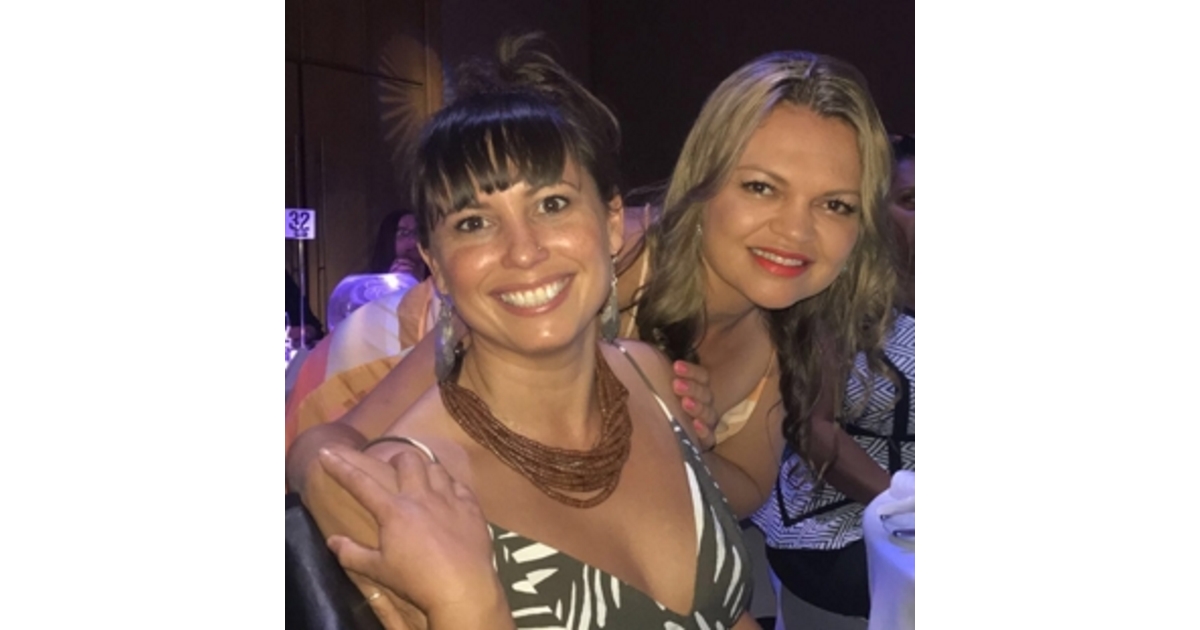 Summer May Finlay and Tanja Hirvonen at the National Suicide Prevention Conference in Brisbane