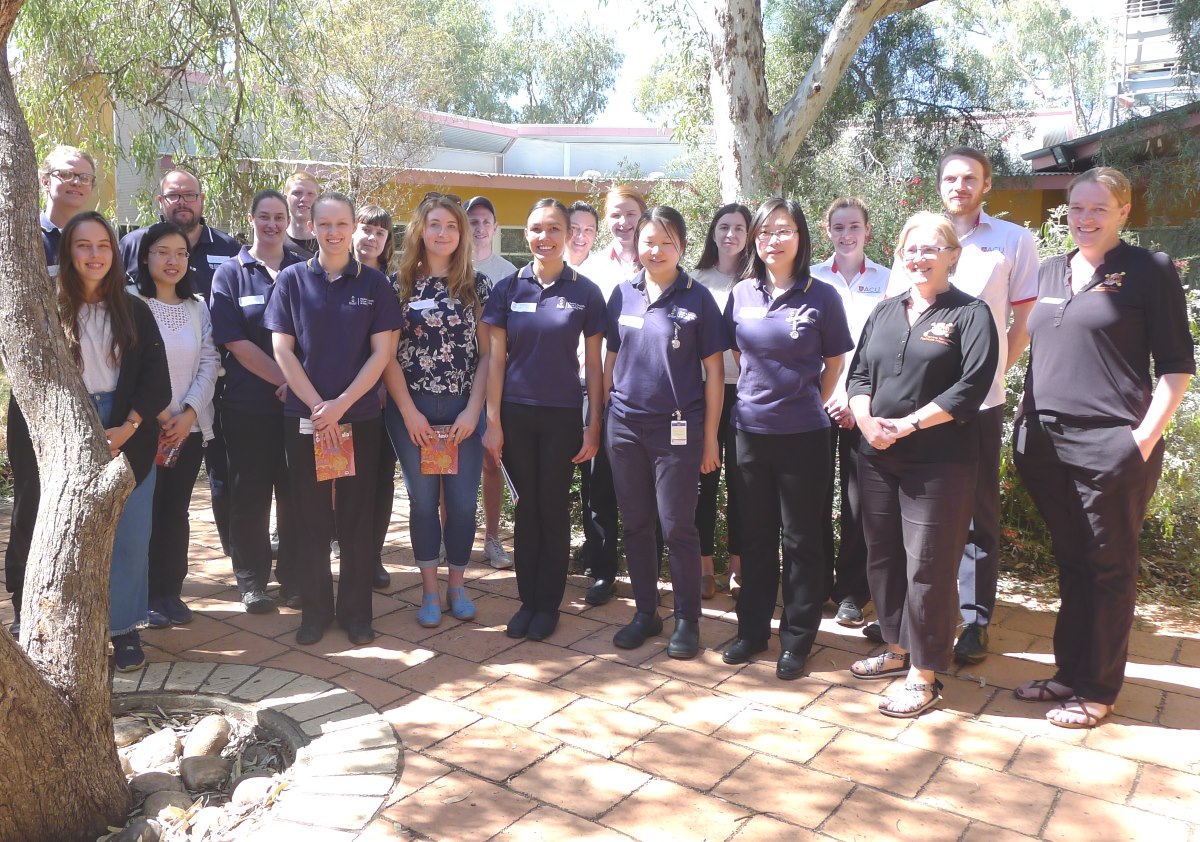 Students on placement in Central Australia