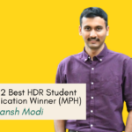 Natansh Modi – 2022 MPH Winner of the Best HDR Student Publication