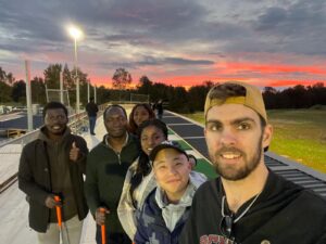 Flinders University students taking a selfie