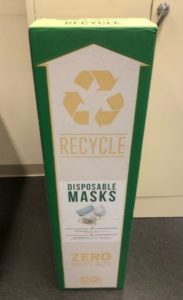 Terracycle box to collect disposable face masks