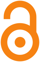 open access logo, an orange padlock that is open on one end