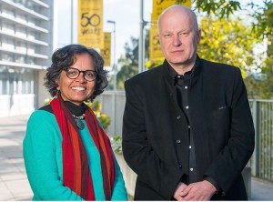 Associate Professor Pammi Raghavendra with Professor Ralf Schlosser at Flinders Bedford Park this week