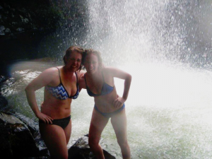 Friend and I at Millaa Millaa waterfalls in the Atherton Tablelands! 