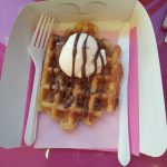 Weekly waffles and ice cream at Pinky's 