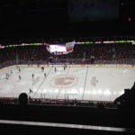 Enjoying yet another Calgary Flames Hockey game!