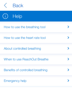 Breathe App - Help