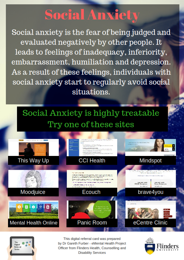 Social Anxiety Digital Referral Card