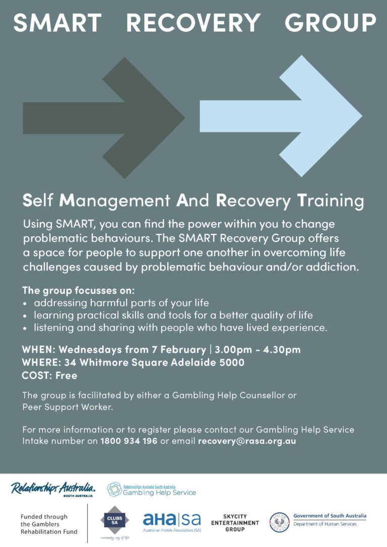 SMART Recovery Groups for overcoming life challenges caused by ...